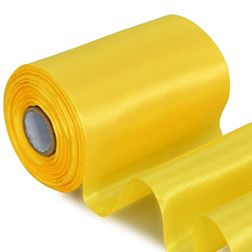 TONIFUL 10cm x 20M Zitronengelb band breit geschenkband große schleife satinband für auto Bogen Große Eröffnungszeremonie Schleifen Partydekoration Stuhl Hochzeit Der Valentinstag Weihnachten TONIFUL 10cm x 20M Zitronengelb band breit geschenkband große schleife satinband für auto Bogen Große Eröffnungszeremonie Schleifen Partydekoration Stuhl Hochzeit Der Valentinstag Weihnachten von TONIFUL