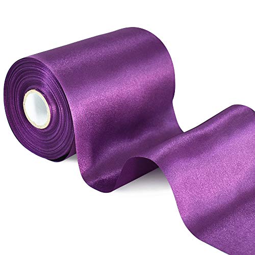 TONIFUL 10cm x 20m Dunkles Purpur Violett Breit Satinband Farbiges Stoffband für Geschenkband Öffnen des Schleifen Große Öffnung der Bänder Den Stuhl Hochzeit Party Dekoration Valentinstag Weihnachten TONIFUL 10cm x 20m Dunkles Purpur Violett Breit Satinband Farbiges Stoffband für Geschenkband Öffnen des Schleifen Große Öffnung der Bänder Den Stuhl Hochzeit Party Dekoration Valentinstag Weihnachten von TONIFUL