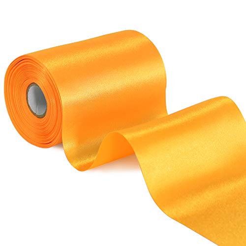 TONIFUL 10cm x 20m Goldenes Gelb Breit Satinband Farbiges Stoffband für Geschenkband Öffnen des Schleifen Große Öffnung der Bänder Den Stuhl Hochzeit Party Dekoration Valentinstag Auto Weihnachten TONIFUL 10cm x 20m Goldenes Gelb Breit Satinband Farbiges Stoffband für Geschenkband Öffnen des Schleifen Große Öffnung der Bänder Den Stuhl Hochzeit Party Dekoration Valentinstag Auto Weihnachten von TONIFUL