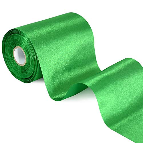 TONIFUL 10cm x 20m Grün Breit Satinband Farbiges Stoffband für Geschenkband Öffnen des Schleifen Große Öffnung der Bänder Den Stuhl Hochzeit Party Dekoration Valentinstag Auto Weihnachten TONIFUL 10cm x 20m Grün Breit Satinband Farbiges Stoffband für Geschenkband Öffnen des Schleifen Große Öffnung der Bänder Den Stuhl Hochzeit Party Dekoration Valentinstag Auto Weihnachten von TONIFUL