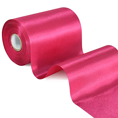 TONIFUL 10cm x 20m Rosa Rot Pink Breit Satinband Farbiges Stoffband für Geschenkband Öffnen des Schleifen Große Öffnung der Bänder Den Stuhl Hochzeit Party Dekoration Valentinstag Auto Weihnachten TONIFUL 10cm x 20m Rosa Rot Pink Breit Satinband Farbiges Stoffband für Geschenkband Öffnen des Schleifen Große Öffnung der Bänder Den Stuhl Hochzeit Party Dekoration Valentinstag Auto Weihnachten von TONIFUL