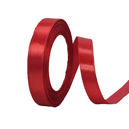 TONIFUL 15 mmx22 m dunkelrotes Satinband, breite feste Stoffbänder für Hochzeit, Auto, Schneiden, Zeremonie, große Öffnung, Stuhlschärpe, Haarnähen, Handwerk, Geschenkverpackung, Party, Dekoration TONIFUL 15 mmx22 m dunkelrotes Satinband, breite feste Stoffbänder für Hochzeit, Auto, Schneiden, Zeremonie, große Öffnung, Stuhlschärpe, Haarnähen, Handwerk, Geschenkverpackung, Party, Dekoration von TONIFUL