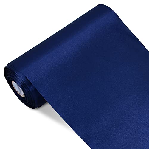 TONIFUL 15.2 cmx22 m breites, marineblaues Satinband, massives Stoffband zum Schneiden, Nähen, Zeremonien, Partys, Dekoration, Stuhl, Schärpe, Tischläufer, Innen- und Außenbereich, Hofdekoration TONIFUL 15.2 cmx22 m breites, marineblaues Satinband, massives Stoffband zum Schneiden, Nähen, Zeremonien, Partys, Dekoration, Stuhl, Schärpe, Tischläufer, Innen- und Außenbereich, Hofdekoration von TONIFUL