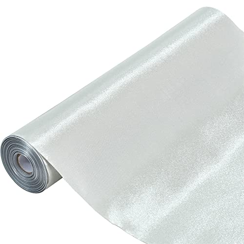 TONIFUL 25.4 cmx9.1 m Silberfarbenes Satinband, extra breites Weihnachtsband für den Außenbereich, Bandschneidezeremonie, große Öffnungsband, Tischläufer, Geschenkverpackungen, Hochzeitsdekoration TONIFUL 25.4 cmx9.1 m Silberfarbenes Satinband, extra breites Weihnachtsband für den Außenbereich, Bandschneidezeremonie, große Öffnungsband, Tischläufer, Geschenkverpackungen, Hochzeitsdekoration von TONIFUL