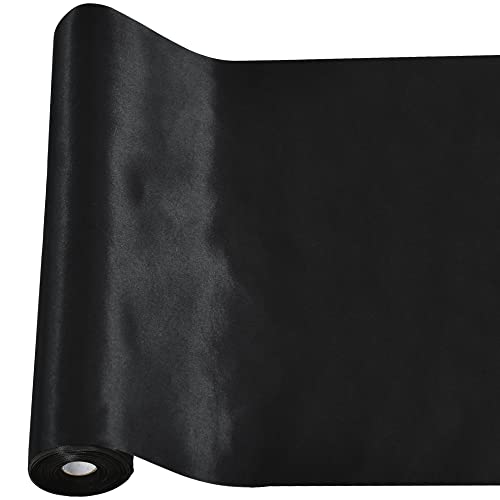 TONIFUL 30.5 cmx9.1 m, schwarzes Satinband, extra breites Weihnachtsband für den Außenbereich, Bandschneidezeremonie, große Öffnungsband, Tischläufer, Geschenkverpackung, Hochzeitsdekoration TONIFUL 30.5 cmx9.1 m, schwarzes Satinband, extra breites Weihnachtsband für den Außenbereich, Bandschneidezeremonie, große Öffnungsband, Tischläufer, Geschenkverpackung, Hochzeitsdekoration von TONIFUL