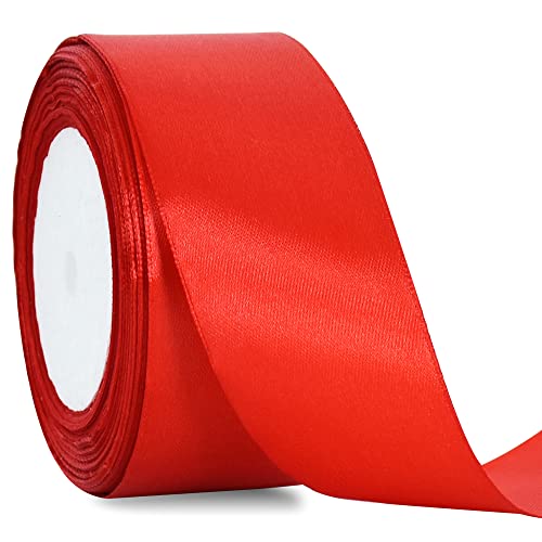 TONIFUL 4 cmx22 m breites, rotes Satinband, feste Stoffbänder für Hochzeit, Auto, Stuhl, Schärpe, Basteln, Geschenkverpackungen, Schneiden, Zeremonien, florales Nähen, Gelb, Gold, Lila, Orange TONIFUL 4 cmx22 m breites, rotes Satinband, feste Stoffbänder für Hochzeit, Auto, Stuhl, Schärpe, Basteln, Geschenkverpackungen, Schneiden, Zeremonien, florales Nähen, Gelb, Gold, Lila, Orange von TONIFUL