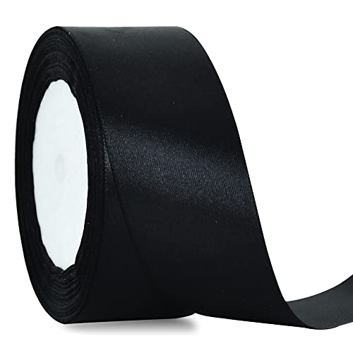 TONIFUL 4 cmx22 m breites, schwarzes Satinband, feste Stoffbänder für Hochzeit, Auto, Dekoration, Stuhl, Schärpe, Basteln, Geschenkverpackungen, Schneiden, florales Nähen, Gelb, Gold, Lila, Orange TONIFUL 4 cmx22 m breites, schwarzes Satinband, feste Stoffbänder für Hochzeit, Auto, Dekoration, Stuhl, Schärpe, Basteln, Geschenkverpackungen, Schneiden, florales Nähen, Gelb, Gold, Lila, Orange von TONIFUL