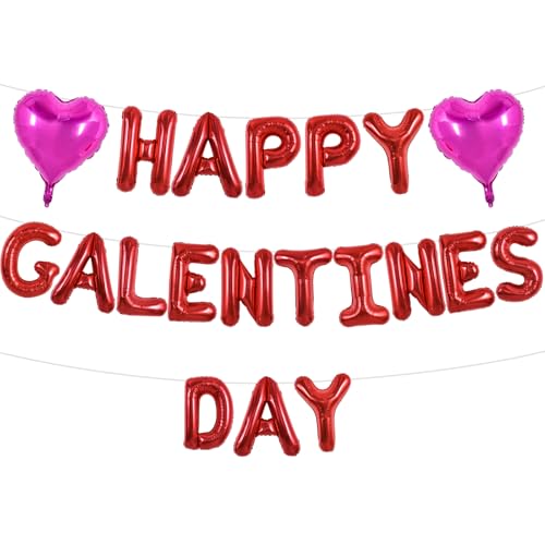 TONIFUL 40,6 cm rote Happy Galentines Day Buchstaben Luftballons Valentinstag Folie Alphabet Ballons Banner für Valentinstag Hochzeit Brautdusche Jahrestag Verlobung Damen Mädchen Party Supplies TONIFUL 40,6 cm rote Happy Galentines Day Buchstaben Luftballons Valentinstag Folie Alphabet Ballons Banner für Valentinstag Hochzeit Brautdusche Jahrestag Verlobung Damen Mädchen Party Supplies von TONIFUL