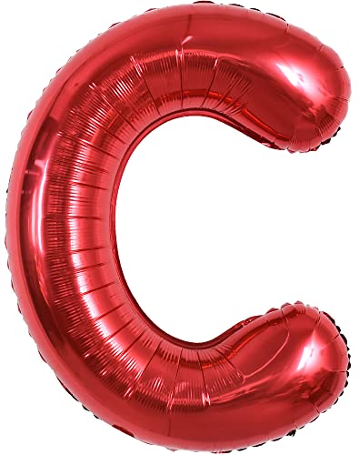 TONIFUL 40 Zoll große leuchtend rote Buchstabenballons A-Z, riesige Heliumfolie großer Buchstabe C Ballon für Geburtstagsfeier Jahrestag Hochzeit Dekoration. TONIFUL 40 Zoll große leuchtend rote Buchstabenballons A-Z, riesige Heliumfolie großer Buchstabe C Ballon für Geburtstagsfeier Jahrestag Hochzeit Dekoration. von TONIFUL