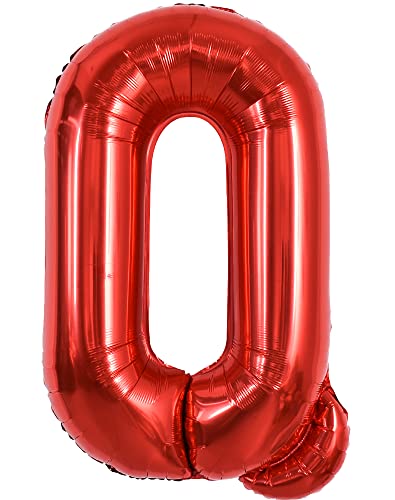 TONIFUL 40 Zoll große leuchtend rote Buchstabenballons A-Z, riesige Heliumfolie großer Buchstabe Q Ballon für Geburtstagsfeier Jahrestag Hochzeit Dekoration. TONIFUL 40 Zoll große leuchtend rote Buchstabenballons A-Z, riesige Heliumfolie großer Buchstabe Q Ballon für Geburtstagsfeier Jahrestag Hochzeit Dekoration. von TONIFUL