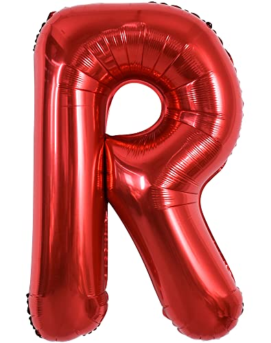 TONIFUL 40 Zoll große leuchtend rote Buchstabenballons A-Z, riesige Heliumfolie großer Buchstabe R Ballon für Geburtstagsfeier Jahrestag Hochzeit Dekoration. TONIFUL 40 Zoll große leuchtend rote Buchstabenballons A-Z, riesige Heliumfolie großer Buchstabe R Ballon für Geburtstagsfeier Jahrestag Hochzeit Dekoration. von TONIFUL