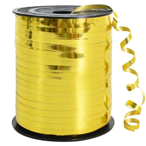 TONIFUL 450 Meters Geschenkband Goldlegierung - Goldlegierung 5mm Geschenkbänder luftballon schnur - luftballon band Luftballons Hochzeit Geschenkverpackung für Weihnachtsdeko, Geschenkverpackung TONIFUL 450 Meters Geschenkband Goldlegierung - Goldlegierung 5mm Geschenkbänder luftballon schnur - luftballon band Luftballons Hochzeit Geschenkverpackung für Weihnachtsdeko, Geschenkverpackung von TONIFUL