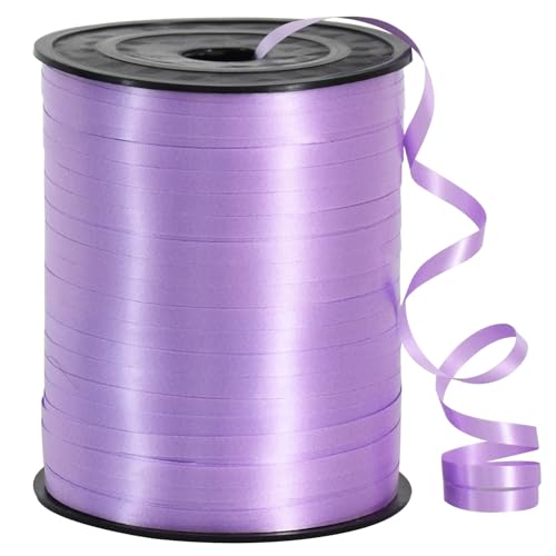 TONIFUL 450 Meters Geschenkband Licht Lila - Lila 5mm Geschenkbänder luftballon schnur - luftballon band Luftballons Hochzeit Geschenkverpackung für Weihnachtsdeko, Geschenkverpackung, Hochzeitsdeko TONIFUL 450 Meters Geschenkband Licht Lila - Lila 5mm Geschenkbänder luftballon schnur - luftballon band Luftballons Hochzeit Geschenkverpackung für Weihnachtsdeko, Geschenkverpackung, Hochzeitsdeko von TONIFUL