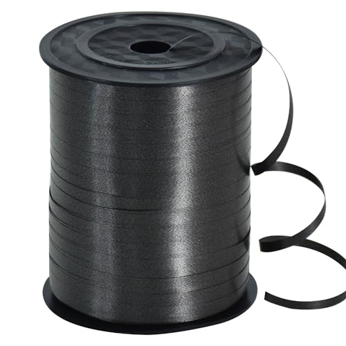 TONIFUL 450 Meters Geschenkband Schwarz - Schwarz 5mm Geschenkbänder luftballon schnur - luftballon band Luftballons Hochzeit Geschenkverpackung für Weihnachtsdeko, Ballonverschlüsse, Hochzeitsdeko TONIFUL 450 Meters Geschenkband Schwarz - Schwarz 5mm Geschenkbänder luftballon schnur - luftballon band Luftballons Hochzeit Geschenkverpackung für Weihnachtsdeko, Ballonverschlüsse, Hochzeitsdeko von TONIFUL