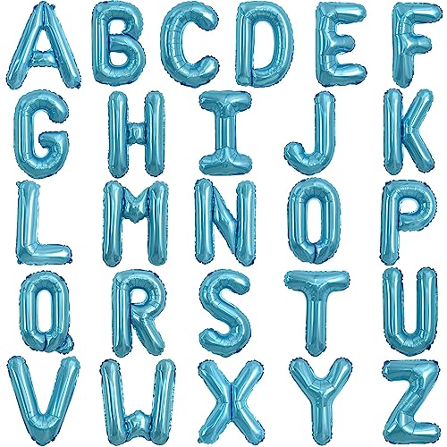 TONIFUL 52 Stück 16 Zoll Hellblaue Buchstabe A-Z Ballons Benutzerdefinierte Phrase Mylar Folie Alphabet Erstellen Sie Ihr Eigenes Banner für Geburtstag Jubiläum Feier Graduierung Party Supplies TONIFUL 52 Stück 16 Zoll Hellblaue Buchstabe A-Z Ballons Benutzerdefinierte Phrase Mylar Folie Alphabet Erstellen Sie Ihr Eigenes Banner für Geburtstag Jubiläum Feier Graduierung Party Supplies von TONIFUL