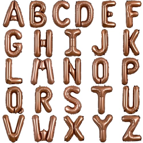 TONIFUL 52 Stück 16 Zoll Schokoladenbraun Buchstabe A-Z Ballons Benutzerdefinierte Phrase Mylar Folie Alphabet Erstellen Sie Ihr Eigenes Banner für Geburtstag Jubiläum Feier Graduierung Party Supplies TONIFUL 52 Stück 16 Zoll Schokoladenbraun Buchstabe A-Z Ballons Benutzerdefinierte Phrase Mylar Folie Alphabet Erstellen Sie Ihr Eigenes Banner für Geburtstag Jubiläum Feier Graduierung Party Supplies von TONIFUL