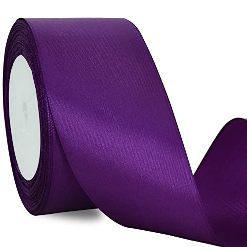TONIFUL 5cm x 20M Dunkelviolett band breit geschenkband große schleife satinband für auto Bogen Schleifen Partydekoration Stuhl Hochzeit Der Valentinstag Geschenkverpackungen Strauß geschenkband TONIFUL 5cm x 20M Dunkelviolett band breit geschenkband große schleife satinband für auto Bogen Schleifen Partydekoration Stuhl Hochzeit Der Valentinstag Geschenkverpackungen Strauß geschenkband von TONIFUL
