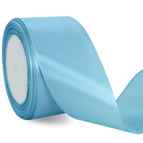TONIFUL 5cm x 20M Hellblau band breit geschenkband große schleife satinband für auto Bogen Schleifen Partydekoration Stuhl Hochzeit Der Valentinstag Geschenkverpackungen Strauß geschenkband TONIFUL 5cm x 20M Hellblau band breit geschenkband große schleife satinband für auto Bogen Schleifen Partydekoration Stuhl Hochzeit Der Valentinstag Geschenkverpackungen Strauß geschenkband von TONIFUL