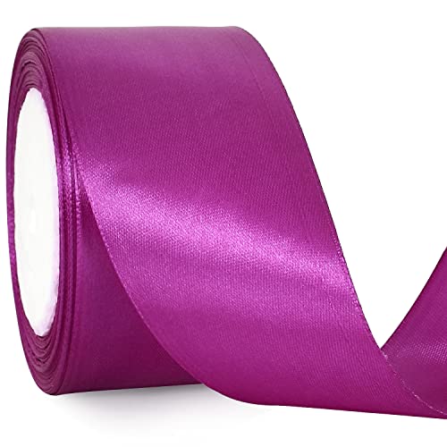 TONIFUL 5cm x 20M Lila Band breit geschenkband große Schleife Satinband für Auto Bogen Schleifen Partydekoration Stuhl Hochzeit Der Valentinstag Geschenkverpackungen Strauß geschenkband TONIFUL 5cm x 20M Lila Band breit geschenkband große Schleife Satinband für Auto Bogen Schleifen Partydekoration Stuhl Hochzeit Der Valentinstag Geschenkverpackungen Strauß geschenkband von TONIFUL