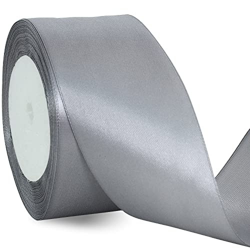 TONIFUL 5cm x 20M Silber band breit geschenkband große schleife satinband für auto Bogen Schleifen Partydekoration Stuhl Hochzeit Der Valentinstag Geschenkverpackungen Strauß geschenkband TONIFUL 5cm x 20M Silber band breit geschenkband große schleife satinband für auto Bogen Schleifen Partydekoration Stuhl Hochzeit Der Valentinstag Geschenkverpackungen Strauß geschenkband von TONIFUL