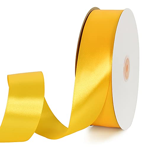 TONIFUL Breites Satinband, 40 mm x 91 m, Gelb, für Geschenkverpackungen, Stuhlschärpen, Valentinstag, Hochzeit, Geburtstag, Party, Dekoration, Haare, Blumenhandwerk, Nähen TONIFUL Breites Satinband, 40 mm x 91 m, Gelb, für Geschenkverpackungen, Stuhlschärpen, Valentinstag, Hochzeit, Geburtstag, Party, Dekoration, Haare, Blumenhandwerk, Nähen von TONIFUL