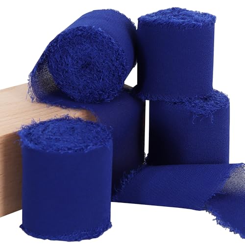 TONIFUL Chiffonband, Marineblau, 4 Rollen, 3,8 cm × 5,5 m, Seidenband für Geschenkverpackungen, Hochzeit, Party, Dekoration, Blumenstrauß, Verpackung, Schleifen, Basteln, Basteln TONIFUL Chiffonband, Marineblau, 4 Rollen, 3,8 cm × 5,5 m, Seidenband für Geschenkverpackungen, Hochzeit, Party, Dekoration, Blumenstrauß, Verpackung, Schleifen, Basteln, Basteln von TONIFUL