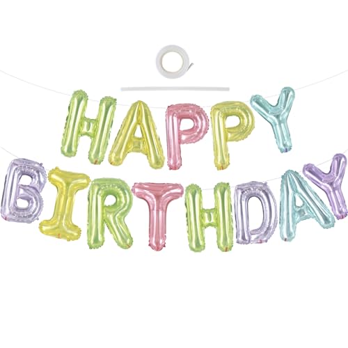 TONIFUL Kristall Happy Birthday Ballon Girlande,16 Zoll Kristall Folie Happy Birthday Folienballon Luftballon Geburtstagsballon Banner Helium Ballon für Geburtstag Party, Geburtstagsbanner TONIFUL Kristall Happy Birthday Ballon Girlande,16 Zoll Kristall Folie Happy Birthday Folienballon Luftballon Geburtstagsballon Banner Helium Ballon für Geburtstag Party, Geburtstagsbanner von TONIFUL