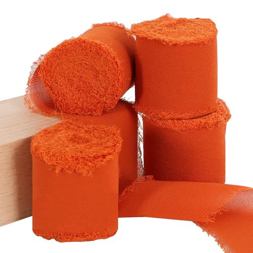TONIFUL Kupfer-Chiffonband, 3,8 cm × 5,5 m, Seidenband für Geschenkverpackungen, Hochzeit, Party, Dekoration, Blumenstrauß, Verpackung, Schleifen, Basteln, 4 Rollen TONIFUL Kupfer-Chiffonband, 3,8 cm × 5,5 m, Seidenband für Geschenkverpackungen, Hochzeit, Party, Dekoration, Blumenstrauß, Verpackung, Schleifen, Basteln, 4 Rollen von TONIFUL