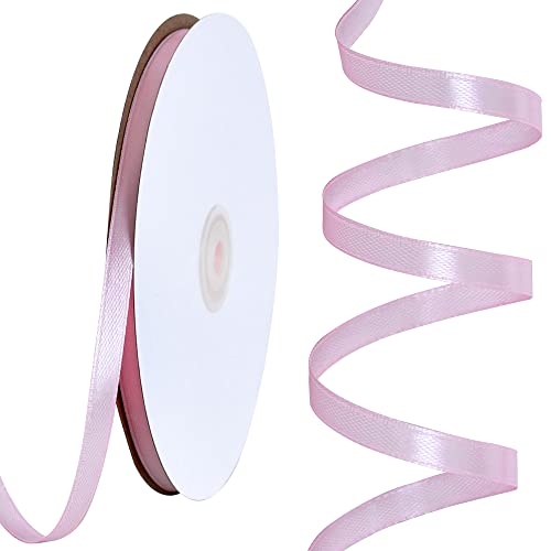 TONIFUL Satinband, 0,6 cm x 91,4 m, dünnes, einfarbiges Satinband für Geschenkverpackungen, Basteln, Haarschleifen, Hochzeitsdekoration, Einladungskarten, Blumensträuße TONIFUL Satinband, 0,6 cm x 91,4 m, dünnes, einfarbiges Satinband für Geschenkverpackungen, Basteln, Haarschleifen, Hochzeitsdekoration, Einladungskarten, Blumensträuße von TONIFUL