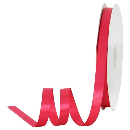 TONIFUL Satinband, 1,27 cm x 91,4 m, dünnes, solides Stoffband für Einladungen, Geschenkverpackungen, Schleifen, Basteln, Blumensträuße, Valentinstag, Hochzeit, Party, Dekoration, Hot Pink TONIFUL Satinband, 1,27 cm x 91,4 m, dünnes, solides Stoffband für Einladungen, Geschenkverpackungen, Schleifen, Basteln, Blumensträuße, Valentinstag, Hochzeit, Party, Dekoration, Hot Pink von TONIFUL