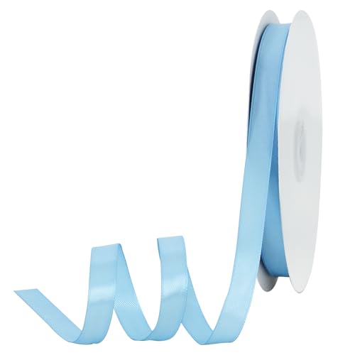 TONIFUL Satinband, 1,27 cm x 91,4 m, himmelblau, dünnes festes Stoffband für Einladungen, Geschenkverpackungen, Schleifen, Basteln, Blumensträuße, Valentinstag, Hochzeit, Party-Dekoration TONIFUL Satinband, 1,27 cm x 91,4 m, himmelblau, dünnes festes Stoffband für Einladungen, Geschenkverpackungen, Schleifen, Basteln, Blumensträuße, Valentinstag, Hochzeit, Party-Dekoration von TONIFUL
