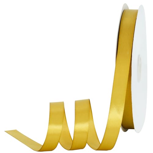 Toniful Satinband, dünne, einfarbige Stoffbänder für Nähen, Geschenkverpackungen, Bastelarbeiten, Schleifenherstellung, Einladungen, Hochzeitsfeier-, Valentinstagsdekoration, 1,6 cm x 91 m Toniful Satinband, dünne, einfarbige Stoffbänder für Nähen, Geschenkverpackungen, Bastelarbeiten, Schleifenherstellung, Einladungen, Hochzeitsfeier-, Valentinstagsdekoration, 1,6 cm x 91 m von TONIFUL