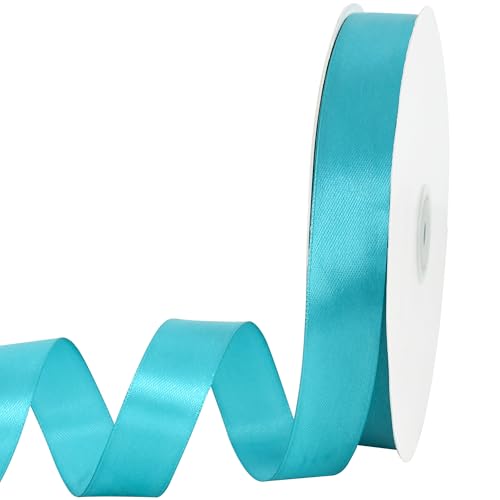Toniful Satinband, dünne, einfarbige Stoffbänder für Geschenkverpackungen, Bastelarbeiten, Schleifen, Einladungen, Blumensträuße, Weihnachts-, Hochzeitsfeier-, Valentinstagsdekoration, 2,2 cm x 91 m Toniful Satinband, dünne, einfarbige Stoffbänder für Geschenkverpackungen, Bastelarbeiten, Schleifen, Einladungen, Blumensträuße, Weihnachts-, Hochzeitsfeier-, Valentinstagsdekoration, 2,2 cm x 91 m von TONIFUL