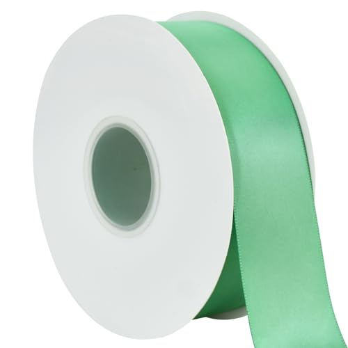 TONIFUL Satinband, 3,8 cm x 45,7 m, Salbeigrün, solides Stoffband für Geschenkverpackungen, Blumensträuße, Schleifen und Bastelarbeiten, Weihnachten, Valentinstag, Geburtstag, Hochzeit und TONIFUL Satinband, 3,8 cm x 45,7 m, Salbeigrün, solides Stoffband für Geschenkverpackungen, Blumensträuße, Schleifen und Bastelarbeiten, Weihnachten, Valentinstag, Geburtstag, Hochzeit und von TONIFUL