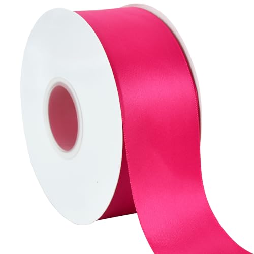 TONIFUL Satinband, breit, solides Stoffband für Geschenkverpackungen, Blumensträuße, Schleifen und Bastelarbeiten, Weihnachten, Valentinstag, Geburtstag, Hochzeit und Party-Dekoration, 50 m x 45 m, TONIFUL Satinband, breit, solides Stoffband für Geschenkverpackungen, Blumensträuße, Schleifen und Bastelarbeiten, Weihnachten, Valentinstag, Geburtstag, Hochzeit und Party-Dekoration, 50 m x 45 m, von TONIFUL