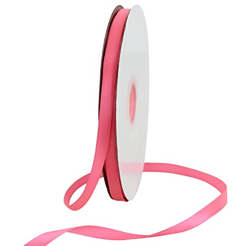 TONIFUL Satinband Dunkelrosa 10mm, 91 Meters Dekoration Geschenkband Fein Schleifenband, Stoffband für Hochzeit, Taufe und Geburtstag Geschenke Der Valentinstag Verpackung von Geschenken TONIFUL Satinband Dunkelrosa 10mm, 91 Meters Dekoration Geschenkband Fein Schleifenband, Stoffband für Hochzeit, Taufe und Geburtstag Geschenke Der Valentinstag Verpackung von Geschenken von TONIFUL