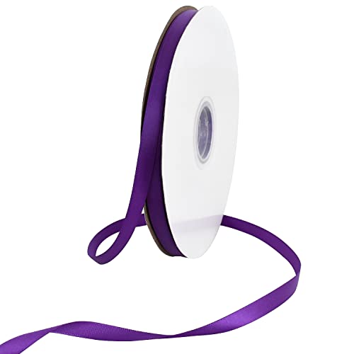 TONIFUL Satinband Dunkelviolett 10mm, 91 Meters Dekoration Geschenkband Fein Schleifenband, Stoffband für Hochzeit, Taufe und Geburtstag Geschenke Der Valentinstag Verpackung von Geschenken TONIFUL Satinband Dunkelviolett 10mm, 91 Meters Dekoration Geschenkband Fein Schleifenband, Stoffband für Hochzeit, Taufe und Geburtstag Geschenke Der Valentinstag Verpackung von Geschenken von TONIFUL