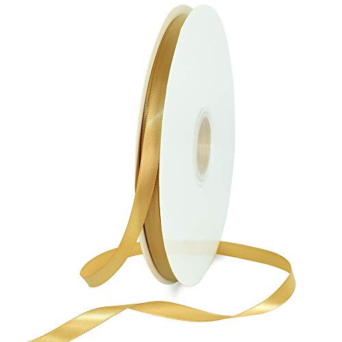 TONIFUL Satinband Gold 10mm, 91 Meters Dekoration Geschenkband Fein Schleifenband, Stoffband für Hochzeit, Taufe und Geburtstag Geschenke Der Valentinstag Verpackung von Geschenken TONIFUL Satinband Gold 10mm, 91 Meters Dekoration Geschenkband Fein Schleifenband, Stoffband für Hochzeit, Taufe und Geburtstag Geschenke Der Valentinstag Verpackung von Geschenken von TONIFUL