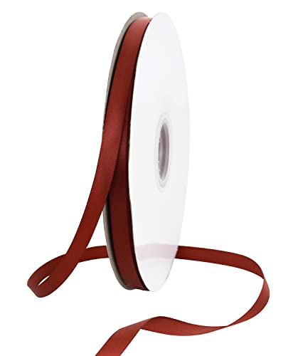 TONIFUL Satinband Rostrot 10mm, 91 Meters Dekoration Geschenkband Fein Schleifenband, Stoffband für Hochzeit, Taufe und Geburtstag Geschenke Der Valentinstag Verpackung von Geschenken TONIFUL Satinband Rostrot 10mm, 91 Meters Dekoration Geschenkband Fein Schleifenband, Stoffband für Hochzeit, Taufe und Geburtstag Geschenke Der Valentinstag Verpackung von Geschenken von TONIFUL