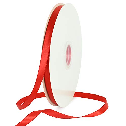 TONIFUL Satinband Rot 10mm, 91 Meters Dekoration Geschenkband Fein Schleifenband, Stoffband für Hochzeit, Taufe und Geburtstag Geschenke Der Valentinstag Verpackung von Geschenken TONIFUL Satinband Rot 10mm, 91 Meters Dekoration Geschenkband Fein Schleifenband, Stoffband für Hochzeit, Taufe und Geburtstag Geschenke Der Valentinstag Verpackung von Geschenken von TONIFUL