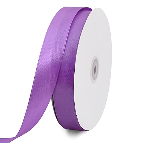 TONIFUL Satinband Violett 25mm, 91 Meters Dekoration Geschenkband Fein Schleifenband, Stoffband für Hochzeit, Taufe und Geburtstag Geschenke Der Valentinstag Verpackung von Geschenken TONIFUL Satinband Violett 25mm, 91 Meters Dekoration Geschenkband Fein Schleifenband, Stoffband für Hochzeit, Taufe und Geburtstag Geschenke Der Valentinstag Verpackung von Geschenken von TONIFUL