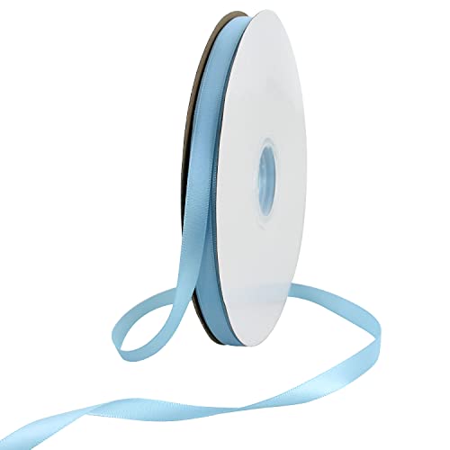 TONIFUL Satinband himmelblau 10mm, 91 Meters Dekoration Geschenkband Fein Schleifenband, Stoffband für Hochzeit, Taufe und Geburtstag Geschenke Der Valentinstag Verpackung von Geschenken TONIFUL Satinband himmelblau 10mm, 91 Meters Dekoration Geschenkband Fein Schleifenband, Stoffband für Hochzeit, Taufe und Geburtstag Geschenke Der Valentinstag Verpackung von Geschenken von TONIFUL