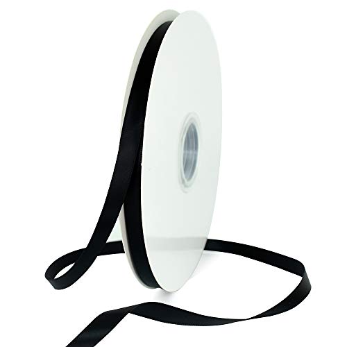 TONIFUL Satinband schwarz 10mm, 91 Meters Dekoration Geschenkband Fein Schleifenband, Stoffband für Hochzeit, Taufe und Geburtstag Geschenke Der Valentinstag Verpackung von Geschenken TONIFUL Satinband schwarz 10mm, 91 Meters Dekoration Geschenkband Fein Schleifenband, Stoffband für Hochzeit, Taufe und Geburtstag Geschenke Der Valentinstag Verpackung von Geschenken von TONIFUL