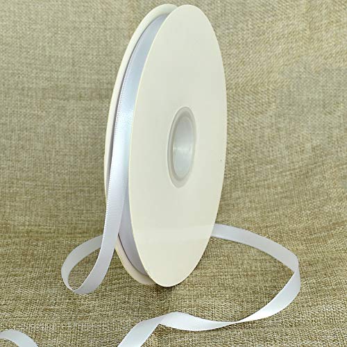 TONIFUL Satinband weiß 10mm, 91 Meters Dekoration Geschenkband Fein Schleifenband, Stoffband für Hochzeit, Taufe und Geburtstag Geschenke Der Valentinstag Verpackung von Geschenken TONIFUL Satinband weiß 10mm, 91 Meters Dekoration Geschenkband Fein Schleifenband, Stoffband für Hochzeit, Taufe und Geburtstag Geschenke Der Valentinstag Verpackung von Geschenken von TONIFUL