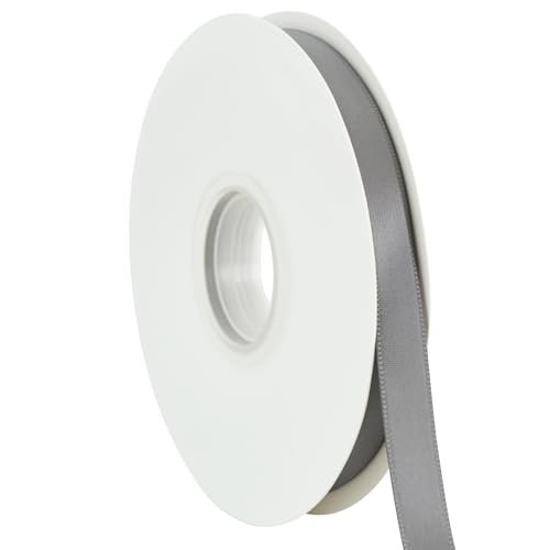 TONIFUL Silberfarbenes Satinband, 1,27 cm x 45,7 m, dünnes festes Stoffband für Geschenkverpackungen, Blumensträuße, Schleifen und Bastelarbeiten, Weihnachten, Valentinstag, Geburtstag, Hochzeit und TONIFUL Silberfarbenes Satinband, 1,27 cm x 45,7 m, dünnes festes Stoffband für Geschenkverpackungen, Blumensträuße, Schleifen und Bastelarbeiten, Weihnachten, Valentinstag, Geburtstag, Hochzeit und von TONIFUL