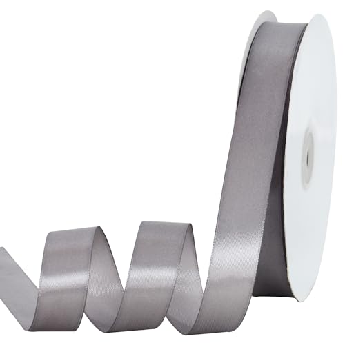 Satin Geschenkband Silber 2cm x 91m, 1 Rolle Schleifenband für Geschenkverpackung und Partydekoration, Hochwertiges Geschenkband für Weihnachtsgeschenke Geburtstagsparty Satin Geschenkband Silber 2cm x 91m, 1 Rolle Schleifenband für Geschenkverpackung und Partydekoration, Hochwertiges Geschenkband für Weihnachtsgeschenke Geburtstagsparty von TONIFUL