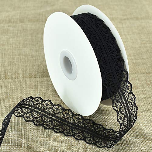 TONIFUL Spitzenband, schwarz, 3 cm breit, Vintage-Muster, Rolle Bänder, 23 m für Geschenkverpackung, Valentinstag, Blumen, Basteln, Nähen, Hochzeit, Geburtstag, Dekorationen TONIFUL Spitzenband, schwarz, 3 cm breit, Vintage-Muster, Rolle Bänder, 23 m für Geschenkverpackung, Valentinstag, Blumen, Basteln, Nähen, Hochzeit, Geburtstag, Dekorationen von TONIFUL