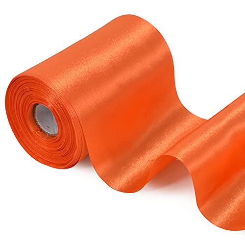TONIFUL breites oranges Satinband, 10,2 cm x 22 m, großes Band zum Schneiden von Zeremonien TONIFUL breites oranges Satinband, 10,2 cm x 22 m, großes Band zum Schneiden von Zeremonien von TONIFUL