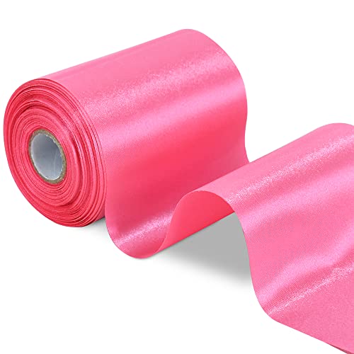 Toniful Satinband, einfarbig, großes Band für Eröffnungszeremonie, Stuhlschärpen, Schleife für Tisch, Haare und Auto, Blumenschmuck, Nähen, Basteln, Dekoration für Hochzeit, Party, 10 cm breit, 20 m, Toniful Satinband, einfarbig, großes Band für Eröffnungszeremonie, Stuhlschärpen, Schleife für Tisch, Haare und Auto, Blumenschmuck, Nähen, Basteln, Dekoration für Hochzeit, Party, 10 cm breit, 20 m, von TONIFUL