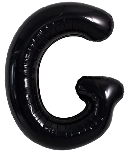 40 Zoll große schwarze G Buchstabe Ballons Jumbo Helium, Folie Mylar Big Alphabet für Geburtstagsfeier Jubiläum Valentinstag Zubehör Dekorationen von TONIFUL